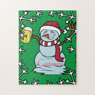 Quebra-cabeça Bebado de cerveja Snowman Thunder_Cove