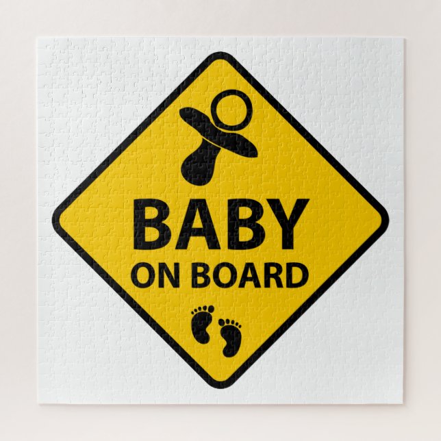 Quebra-cabeça Bebê com design de bebê engraçada a Conselho e pé (Vertical)