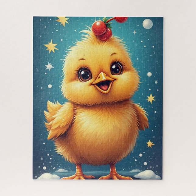 Quebra-cabeça Bebê Frango Feliz (Vertical)