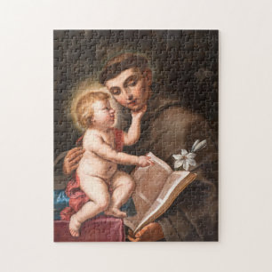 Quebra-cabeça Bebê Jesus Com Ruas. Anthony De Pádua
