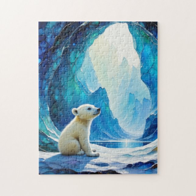 Quebra-cabeça Bebê Polar Bear (Vertical)