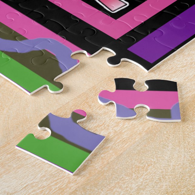 Quebra-cabeça Bebê rosa Belo Feliz Natal Hakuna Matata (Lateral)