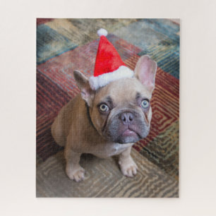 Quebra-cabeça Bebês Mais Pobres   Natal francês para o Buldogue