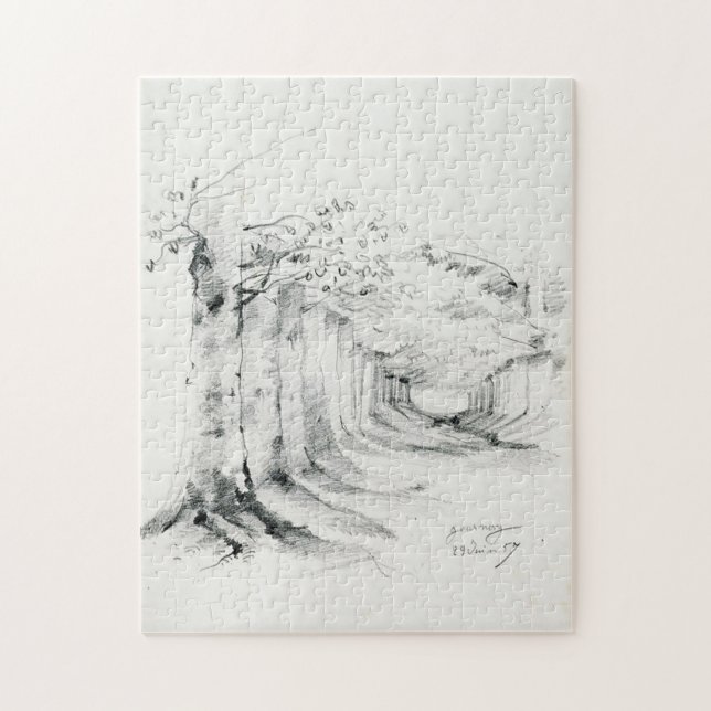 Quebra-cabeça Beco de Árvores Monet Fine Art (Vertical)
