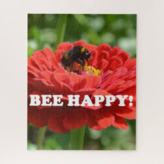 Quebra-cabeça Bee Happy Red Flower