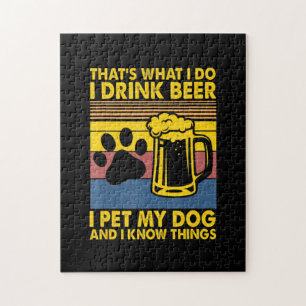 Quebra-cabeça Beer Beer Beber Cerveja Eu Coloquei Meu Cachorro A
