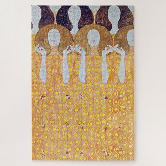 Quebra-cabeça Beethoven Frieze (detalhe), Gustav Klimt (Vertical)