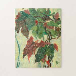 Quebra-cabeça Begonia Maculata Home Garden Plant Floral Painting