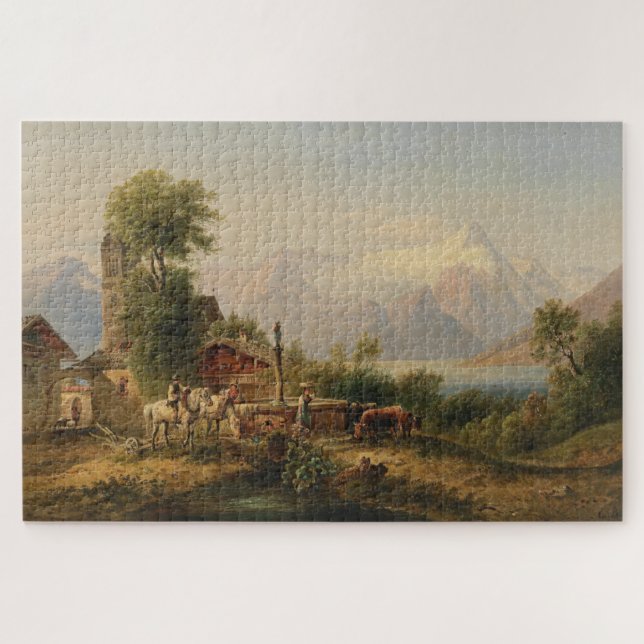 Quebra-cabeça Bei Zell am See - Emil Barbarini (Horizontal)