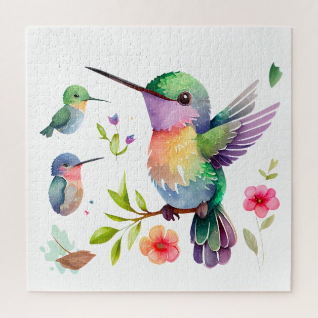 Quebra-cabeça Beija-beija-flores para amantes de aves em (Vertical)