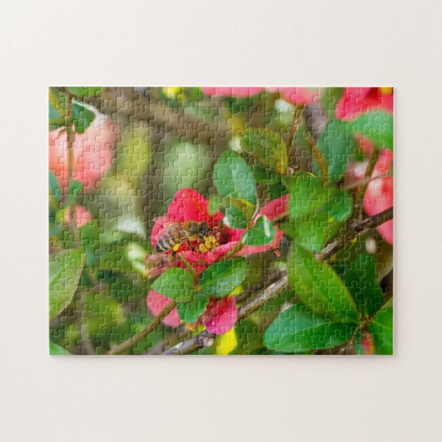 Quebra-cabeça Beija-flor E Azaléia (Horizontal)