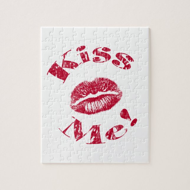 Quebra-cabeça Beije-me! Lábios Vermelhos (Vertical)