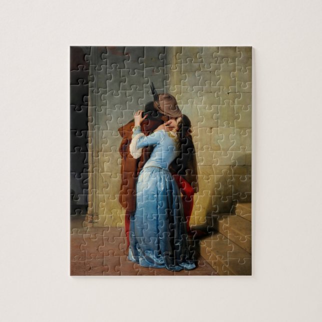 Quebra-cabeça Beijo por Francesco Hayez (Vertical)