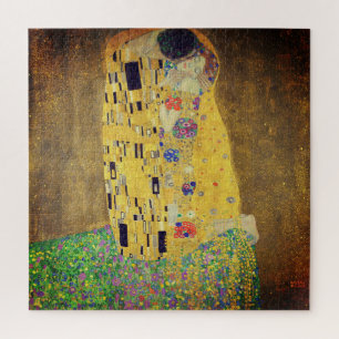 Quebra-cabeça Beijo por Gustav Klimt, detalhe 1