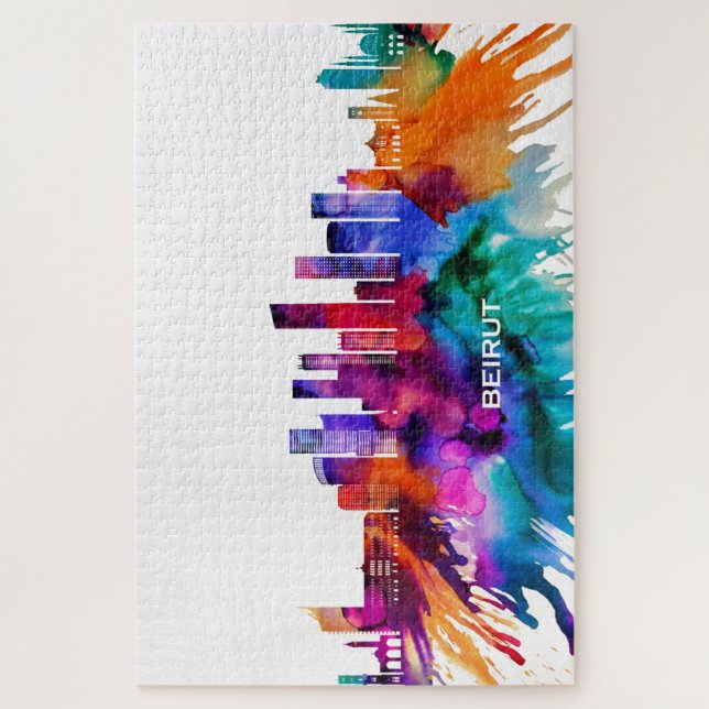 Quebra-cabeça Beirut Skyline (Vertical)