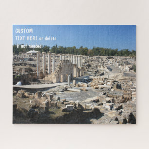 Quebra-cabeça Beit Shean, Israel, opção de mensagem personaliz