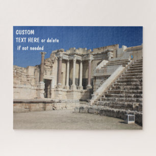 Quebra-cabeça Beit Shean, Israel, opção de mensagem personaliz