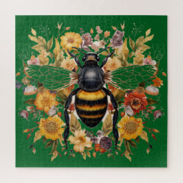 Quebra-cabeça Bela Abelha e Flores Selvagens