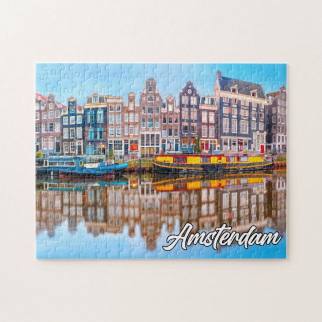 Quebra-cabeça Bela Amsterdã, Holanda (Horizontal)