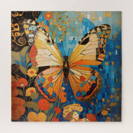 Quebra-cabeça Bela Borboleta Decorânea Floral