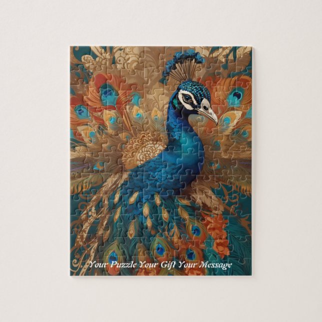 Quebra-cabeça Bela Bótula Bócio Pavão (Vertical)
