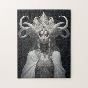 Quebra-cabeça Bela Bruxa Demon Queen Fantasy Art