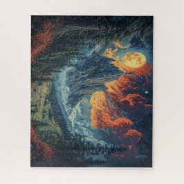 Quebra-cabeça Bela Cena de Montanha