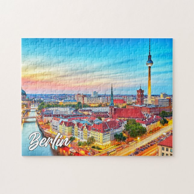 Quebra-cabeça Bela Cidade de Berlim, Alemanha (Horizontal)
