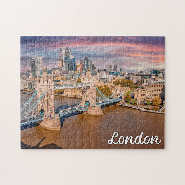 Quebra-cabeça Bela Cidade de Londres, Inglaterra (Horizontal)