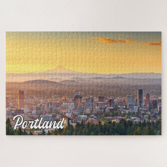 Quebra-cabeça Bela Cidade de Portland, Oregon (Horizontal)