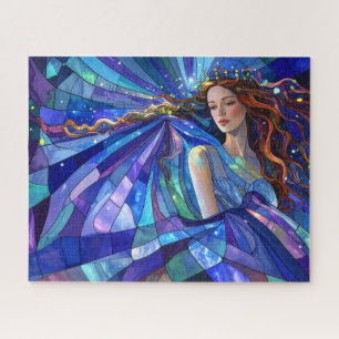Quebra-cabeça Bela Princesa Estelar Mítica Arte de Fantasia Ficç