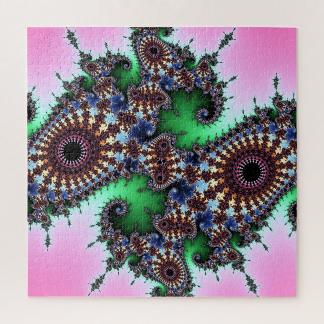 Quebra-cabeça Belamente Detalhada Julia Fractal (Vertical)