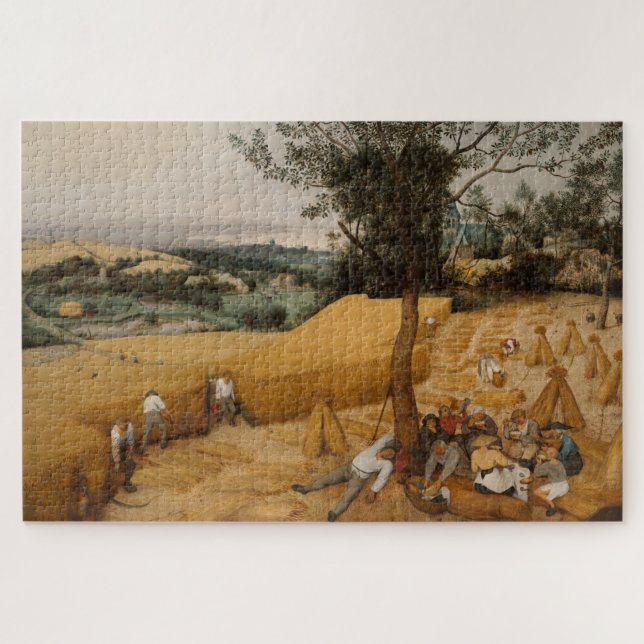 Quebra-cabeça Belas Artes, Colheitas 1565 Pieter Bruegel 1000+ (Horizontal)