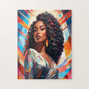 Quebra-cabeça Beleza Afrocêntrica Radiante