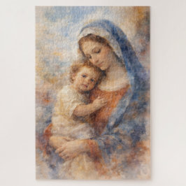 Quebra-cabeça Beleza da Maternidade Fé Maria Bebê Jesus Presente