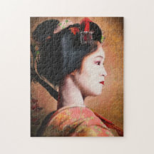 Beleza da pintura maiko de Geisha japonesa