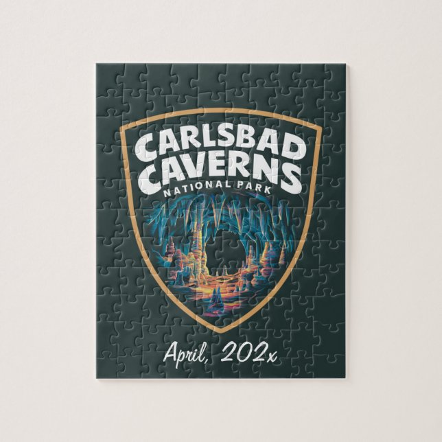 Quebra-cabeça Beleza do Carlsbad Caverns National Park Emblem (Vertical)