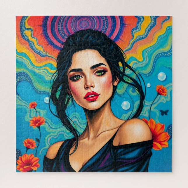 Quebra-cabeça Beleza Encantadora com Energia Floral (Vertical)