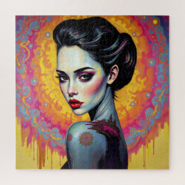 Quebra-cabeça Beleza Mística no Brilho Cósmico