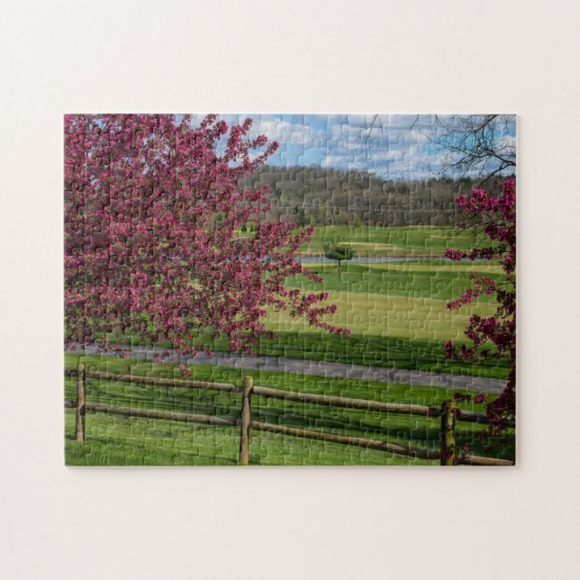 Quebra-cabeça Beleza primavera no Rivercut (Horizontal)