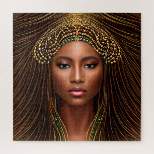 Quebra-cabeça Beleza Real Africana: Celebrando a História Negra