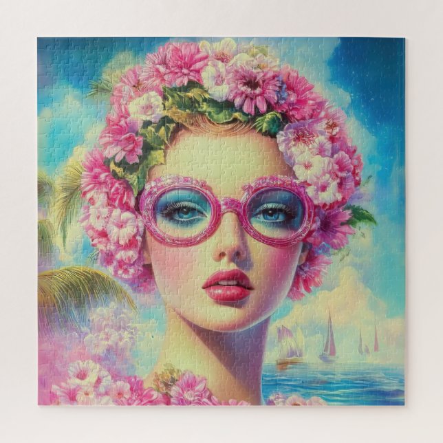 Quebra-cabeça Beleza Tropical Retroativa (Vertical)