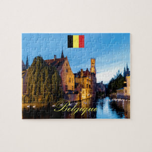 Quebra-cabeça Belga Medieval Bruges - Foto Pro