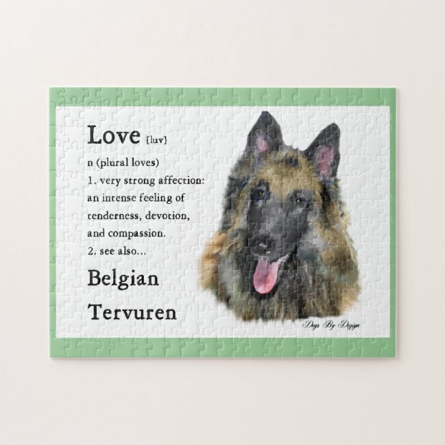 Quebra-cabeça Belga Tervuren Love (Horizontal)