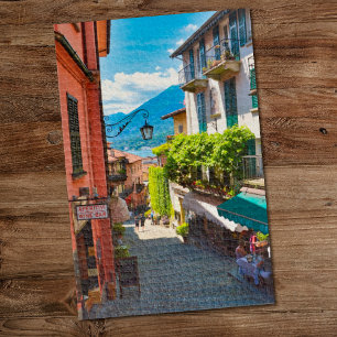 Quebra-cabeça Bellagio, antigo beco central urbano (Lago Como, I
