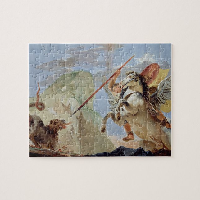 Quebra-cabeça Bellerophon, Pegasus de montada, massacrando o (Horizontal)