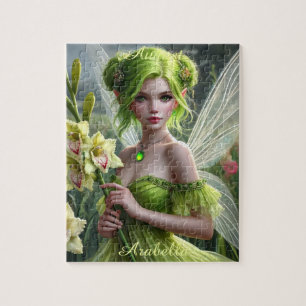 Quebra-cabeça Belo August Fairy em Gladioli