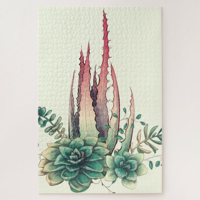 Quebra-cabeça Belo Cactus (Vertical)
