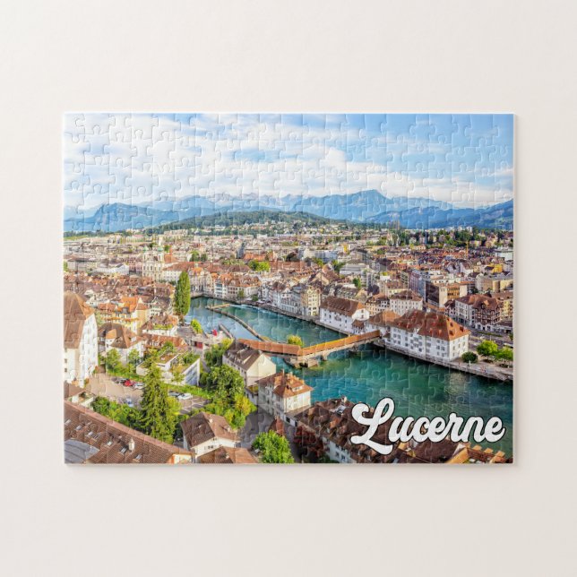 Quebra-cabeça Belo Lucerne, Suiça (Horizontal)