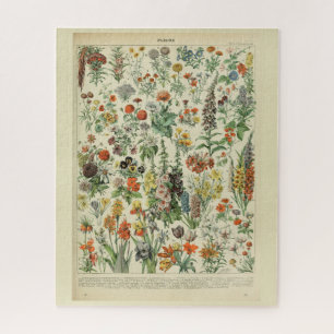 Quebra-cabeça Belo Millot Fleur Illistration Impressão
